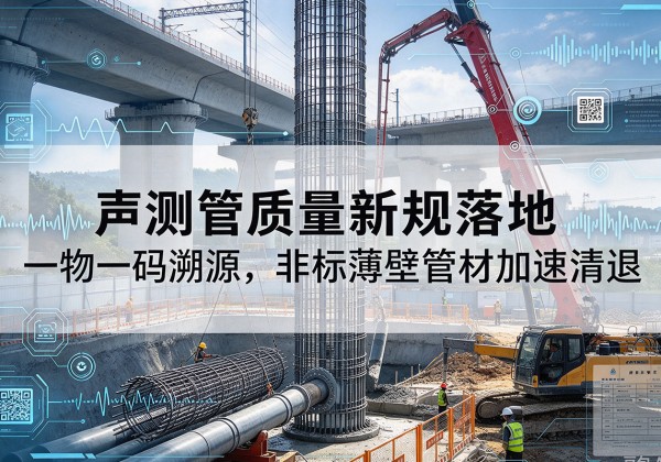 宁陕声测管质量新规落地，一物一码溯源，非标薄壁管材加速清退